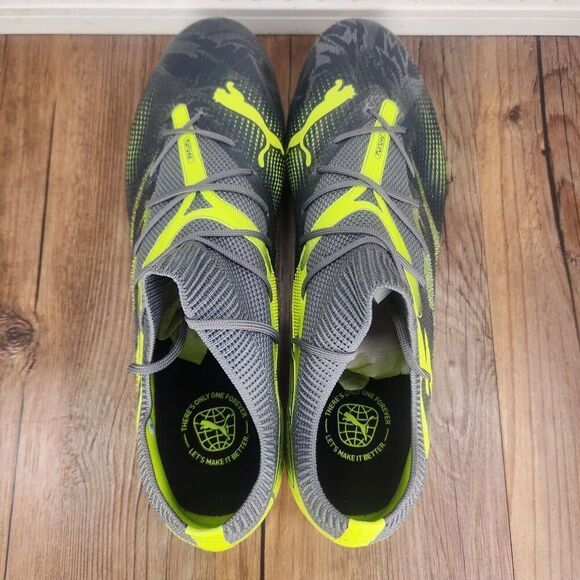 PUMA Future 7 Match Rush FG/AG Mens Size 12 Gray Green Soccer Cleats 107842-01 - Picture 7 of 11